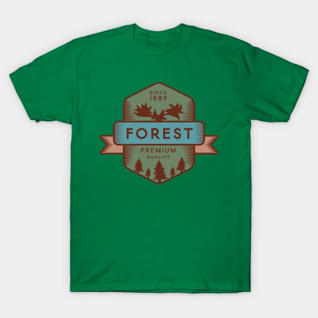 Vintage Forest T-Shirt by My Artsam